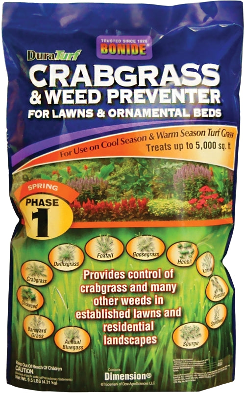 Bonide 60402 Crabgrass and Weed Preventer, Solid, Gold/Light Brown, 10 ...