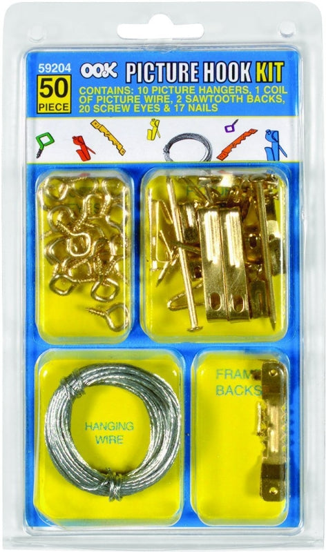 OOK 59204 Conventional Hanger Hook Kit, 10 to 50 lb, Steel – big-apple ...