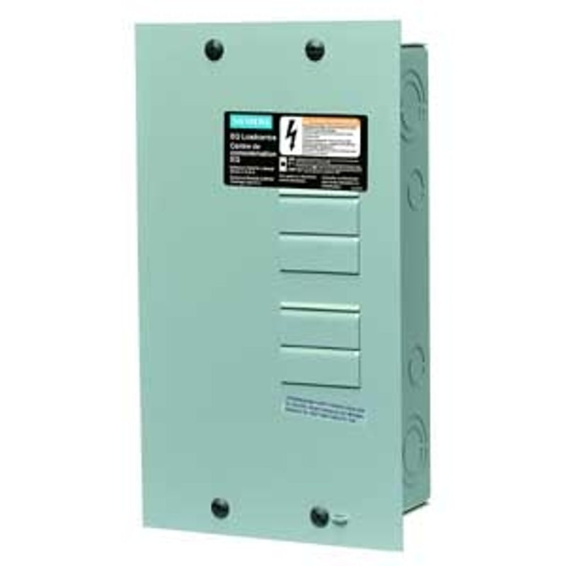 Siemens EQL8100D Load Center, 100 A, 1 -Pole, 8, 16 -Circuit, Main Lug ...