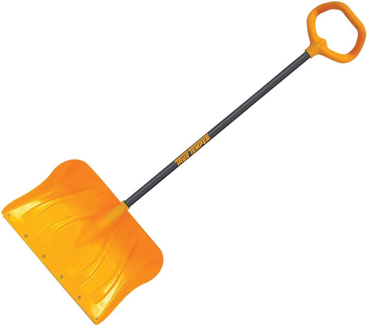 True Temper 1649800 Snow Shovel, 18.5 in W Blade, 13-1/2 in L Blade, Combo Blade, Polyethylene Blade, Steel Handle